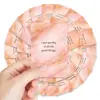 Estilo Ins Dourado Rosa Cartões de Afirmação da Fortuna 36 Cartões com Frases de Manifestação Materiais para Diário Decoração de Parede Cartões Pequenos