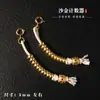 Cuentas de cristal de rodocrosita chapadas en cobre para hacer joyería DIY, colección de accesorios semiacabados