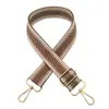 Nova cor dourada e prateada alça de ombro de seda alça longa transversal de ombro feminina acessórios de bagagem alça decorativa alça de bolsa de comércio exterior