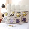 Conjunto de duas fronhas de gaze de algodão puro de oito camadas para travesseiro de uso doméstico simples, dupla face, de uso duplo, espessado, antiderrapante