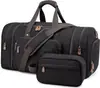 Procesando Bolsa de Lona Personalizada para Hombre, Bolsa de Lona para Viaje con Compartimento para Zapatos, Bolsa de Fin de Semana