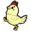 Acessórios de Joia DIY Avião de Desenho Animado de Frango Transfronteiriço Broche de Adesivo Macio de PVC Boneca Fofa Decoração para Capa de Celular