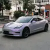 Pet Dream Charme Cinza Película que Muda de Cor Roxa Adesivo de Modificação de Corpo Inteiro Filme Brilhante para Carro Película para Envelopamento de Carro