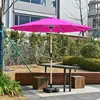 Palo de sombrilla Off-White, Sombrilla para sol de exterior, Sombrilla impermeable para puesto de jardín, Sombrilla de balcón, Sombrilla para quiosco de playa, Sombrilla de seguridad