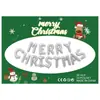 Rosa Dorado Navideño Transfronterizo 16 Pulgadas Letras Inglesas Papel de Aluminio Película de Aluminio Globo Fiesta Navideña Set de Fiesta Mayoreo