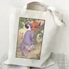 Bolso de Hombro Versátil Diario para Estudiante con Estampado de Dibujos Animados Anime Moda Transfronteriza Bolso de Lona Portátil de Gran Capacidad
