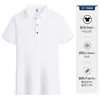 Camisa Polo de Seda de Gelo de Alta Qualidade Sem Costura Roupa de Trabalho Logo Personalizado Vendas Evento Corporativo Roupas de Grupo Camiseta Camisa Publicitária