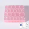 Pegamento de Gel Rosa para Alisar el Cabello 50 Piezas Uñas Portátiles de Gel Pegamento para Alisar el Cabello Pegamento Doble Cara para Uñas 24 Piezas Impermeable y Fuerte