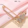 Broche Transfronteiriço de Luxo Leve com Embelezamentos de Diamante, Broche da Moda para Casal, Alfinete Acessório para Camisa e Lenço Anti-Exposição