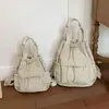 Transfronterizo 2026 Verano Nuevo Cordón Viaje Diario Simple Moda Versátil Gran Capacidad Mochila Bolso de Mano Bolso de Hombro