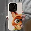 Design Fofo de Raposa em Desenho Animado para Apple 17 Pro Max, Proteção Completa das Lentes para iPhone 16 Pro, Novo Modelo para iPhone 15