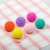 Joias diy cola cremosa resina acessórios pingente para celular chaveiro acessórios de cabelo decoração Bola Rosa Tridimensional
