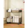 Estante de mesa Estante de mesa Multicamadas Rack de armazenamento Estação de mesa de escritório Artefato de armazenamento Dormitório Mesa Pequeno Rack Armário em camadas