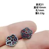 En stock al por mayor, retención de color duradera, tapas de flor gris hierro, tapas de cuentas, estilo vintage, accesorios para pulseras y joyería DIY