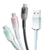 Cabo de Dados de Carregamento Rápido 27W Gradiente de Cristal de Gelo Pd27W Cabo Trançado Adequado para Android Tipo-C Apple