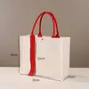 Bolsa de Lona Tote con Logo Impreso Personalizado, Bolsa de Lona con Cinta Laminada Estéreo, Bolsa de Lona Tote Promocional para Universidad con Hebilla Magnética