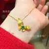 Atacado de fábrica pequeno vermelho departamento material perigoso natural yang verde jade borboleta pingente s925 prata incrustado pequeno fresco trefilado