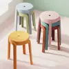 Bancos Domésticos Nórdicos, Plástico Engrosado, Bancos Apilables para Mesa de Comedor, Bancos Molino de Viento, Bancos Redondos Altos de Repuesto, Bancos de Plástico