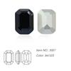 Dongzhou Crystal K9 de alta calidad con base puntiaguda, diamantes de cristal de anís estrellado largo plateados, joyas de diamantes, equipaje, accesorios decorativos de bricolaje al por mayor