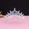 Coroa de Noiva Faixa de Cabelo Adorno de Cabeça Casamento Coreana 18º Aniversário Presente para Adulto Coroa de Cristal Vestido de Princesa Acessórios de Cabelo