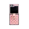 Estilo Simple Personalizado Adecuado para Funda de Teléfono Móvil Samsung Zflip4 Plegable Arriba y Abajo Flip7 Estilo de Moda Japonés y Coreano Todo Incluido