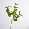 Fabricante de flor artificial de hoja de menta de 3 ramas, pared de rosas para decoración del hogar, flores artificiales, ramo de boda transfronterizo INS