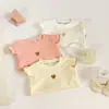 Nova Camiseta Infantil Estilo Outono Falsa Duas Peças, Camiseta Básica Manga Longa para Meninas Estilo Coreano, Camiseta Manga Longa