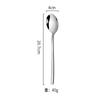 Cuchara de Acero Inoxidable 304 Cuchara de Postre Tenedor Cuchara para Cena Doméstica Vajilla de Acero Inoxidable Cuchillo y Tenedor Cuchara Estilo Coreano