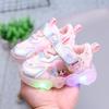 Zapatos con Luces para Bebé Niña, Tenis, Zapatos Antideslizantes Suaves para Bebé y Niño Pequeño de Primavera y Otoño, Princesa de 0 a 1 Año, 3 Niñas