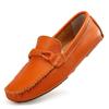 Transmissão ao Vivo Populares Sapatos Preguiçosos de Couro de Vaca de Primeira Camada, Sapatos de Tamanho Pequeno, Sapatos Casuais Versáteis de Couro Masculino, Mocassins de Couro Macio para Dirigir