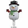 Trompeta Árbol de Navidad Globo Mini Papá Noel Película de Aluminio Decoración Globo de Navidad al por Mayor Campana Muñeco de Nieve