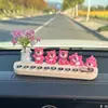 Placa de Estacionamento Temporário para Carro Novo Urso Rosa Placa de Número de Telefone para Carro em Movimento Ornamentos Criativos Fofos para Carro