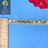 Encaje de Encaje Dorado con Perlas Estilo Étnico Vestido Ropa Encaje Decorativo 1.5cm Encaje de Lentejuelas Doradas Dientes de Perro en stock