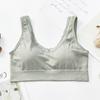 Camisole de Renda com Decote V nas Costas, Alças Largas, Forro 100% Algodão, Sutiã Esportivo Sem Aro, Confortável e de Suporte