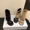 Sandalias Romanas de Tanga Chuyuji Retro con Plataforma para Mujer, Botines Nuevos de Verano 2026 de Pierna Recta Corta con Diseño de Una Correa