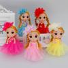 Princesinha 12cm Boneca Menina Brinquedo Chaveiro Pingente Recompensa Aula de Treinamento Jardim de Infância Presente Boneca
