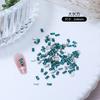 Rhinestone de Zircônia Verde com Fundo Plano para Nail Art Tendência Mini Chanfrado Micro Zircônia Decoração Marquise Acessórios de Unha Usáveis