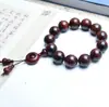 Pulseira Antiga Estrela Dourada Jacarandá Folha Pequena 108 Sandália de Sangue 0.8 Pulseiras 108 Múltiplos Círculos Homens e Mulheres Contas de Oração DIY