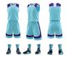 Aprovação direta de fábrica de 2023 novo Hengleda pescoço redondo cor combinando terno de basquete masculino adulto crianças basquete terno de treinamento de basquete