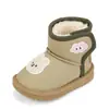 Botas de Nieve Lindas de Dibujos Animados Estilo Coreano para Niñas Botas de Nieve para Niños Botas Gruesas Cálidas de Algodón Grandes para Niños 2026