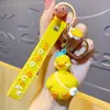 Chaveiro Pingente Boneco Pato Amarelo B.Duck Autêntico Fofo Tendência Figura Chaveiro Pingente de Bolsa Pequeno Presente