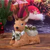 Adornos de Reno Navideño, Accesorios para Fotos, Decoraciones Navideñas, Decoración de Ambiente para Mesa y Ventana, Pequeños Renos Realistas