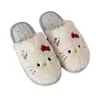 Nuevos estilos de otoño e invierno: Pantuflas de interior acogedoras, cálidas y antideslizantes para mujer, con forro de felpa y un diseño silencioso y cómodo