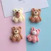 Oso de peluche clásico de color marrón arroz rojo de moda accesorios de resina funda para teléfono móvil accesorios para el cabello accesorios de bricolaje ventas directas de fábrica