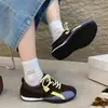 Zapatillas de Entrenamiento Alemanas Retro de Suela Gruesa para Mujer, Novedad Otoño 2026, Zapatillas Casuales Versátiles de Suela Blanda, Zapatos de Tabla con Cordones, Zapatos de Forrest Gump