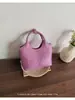 Bolso cruzado de un solo hombro, Bolso de mano de lujo de nicho coreano, Bolso tote pequeño, Bolso cubo de uso diario exquisito y moderno