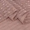 Tejido Jacquard de Rayas Horizontales con Borlas, Hilo Brillante de Punto Grueso con Textura de Lana, Material para Vestido y Pantalón de Marca de Moda para Mujer