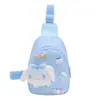 Bolsa de Pecho para Niños Coreanos de Dibujos Animados para Jardín de Niños, Mochila para Bebés Niños y Niñas para Estudiantes de Primaria, Ligera, Moda, Hombro, Bandolera