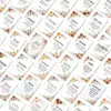 Conjunto Transfronteiriço de 36 Peças de Cartões de Cumprimentos Motivacionais em Inglês com Citações Inspiradoras, Decoração de Presente, Mensagens de Bênção, Cartões de Cumprimentos no Atacado