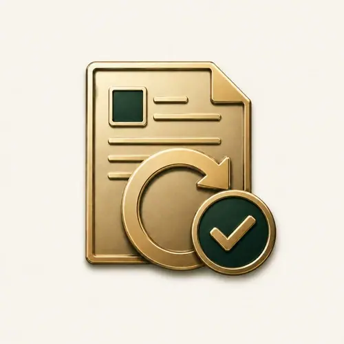 售后负责图标：责任有依据并完成问题闭环｜Responsible service icon